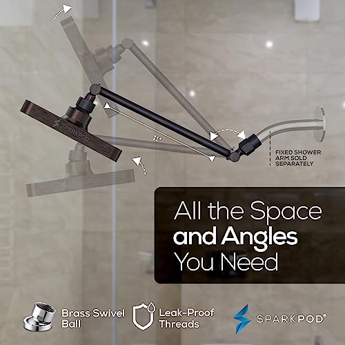 6" Square Rain Shower Head with 11" Shower Arm