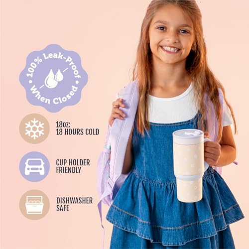 Oasis 18oz Insulated Stainless Steel Kids Tumbler with Straw