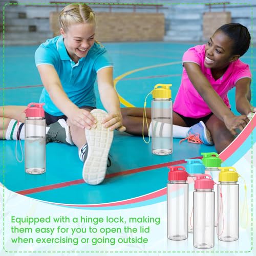 20 Pcs 17 Oz Plastic Water Bottles Bulk Sports