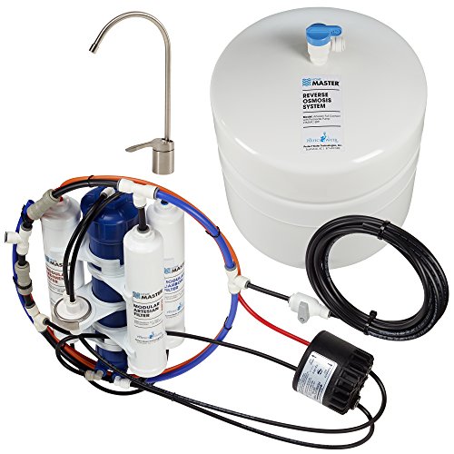 TMAFC-ERP-L Artesian Full Contact Loaded RO System, 7-Stages, 99% Rejection DOW Membrane, Patented 2-Pass Alkaline Remineralization, Fast 4.5s Fill Rate, 1:1 Pure, Lux Faucet, Fridge kit