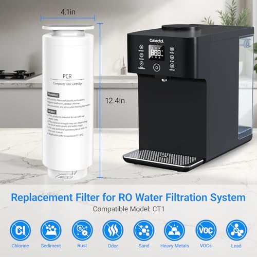 CT1 Genuine Replacement Filter Cartridge for Cobectal Countertop Reverse Osmosis Water Filter System