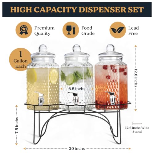 Drink Dispenser Set of 3