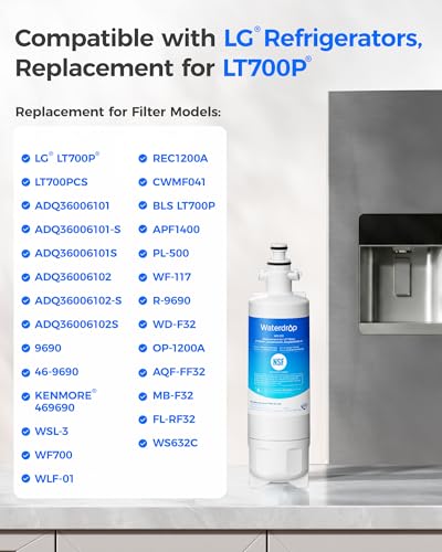 ADQ36006101 Replacement for LG® LT700P® Water Filter (4 Count)
