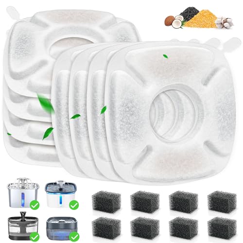 16 Pack Cat Water Fountain Replacement Filters (16 Count)