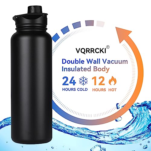 40 oz Insulated Water Bottle with Straw