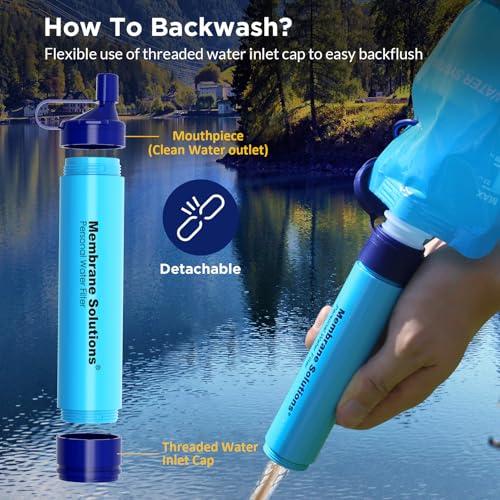 Squeezable Water Pouches with Water Filter Straw (9 Count)