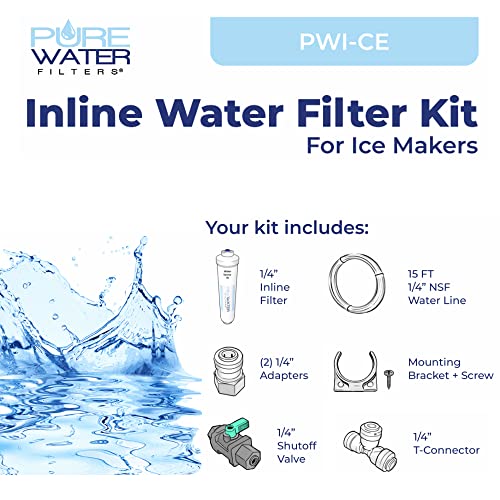Inline Water Filter Kit for Ice Makers
