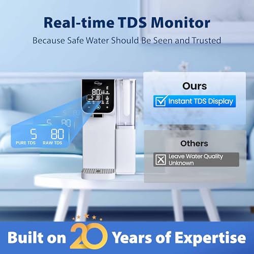 RCD100 THCW Hot & Cold Countertop Reverse Osmosis System