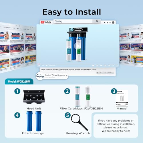 Iron Mangaese Whole House Water Filter System Also Eliminates Chlorine