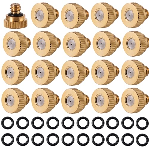 20 Pack Brass Misting Nozzles 10 (40 Count)