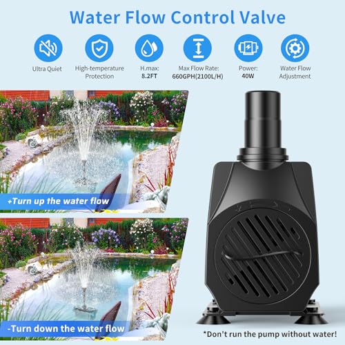 Pond Filter with LED Lights