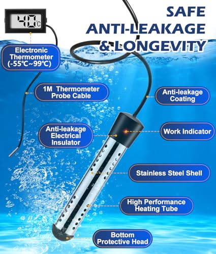 2026 Upgraded Portable Shower for Camping with Heater