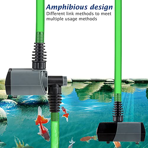 HSUP-1400F) Submersible Water Pump With Fountain Jets - Pond Pump - Submersible Pump - Water Fountain Pump - Aquarium Pump