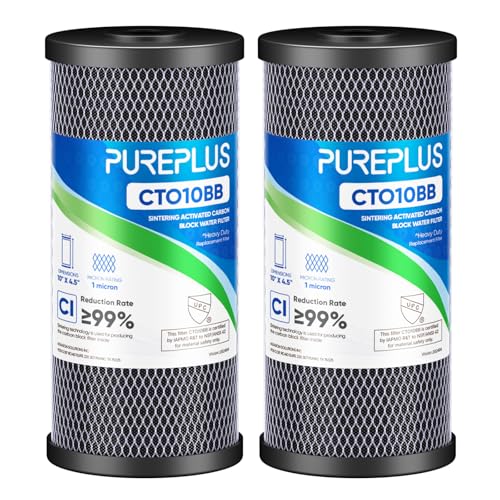 1 Micron Coconut Shell Water Filter Cartridge (2 Count)