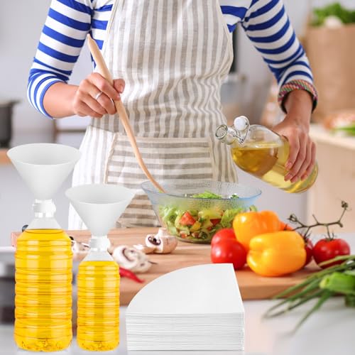 100pcs Fryer Oil Filter Cones (100 Count)