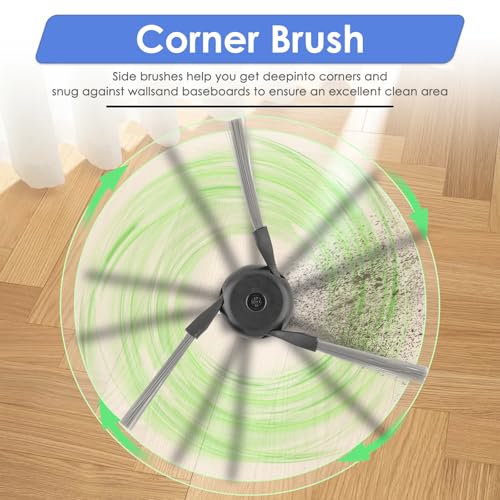 22 Pack) X50 Ultra Replacement Parts for Dreame L50 Ultra/ L40S Pro Ultra/ X50 master Robot Vacuum Cleaner, 2 Roller Brushes, 6 Side Brushes, 5 Dust Bags, 5 HEPA Filters, 4 Mop Pads, Accessories Kit (22 Count)