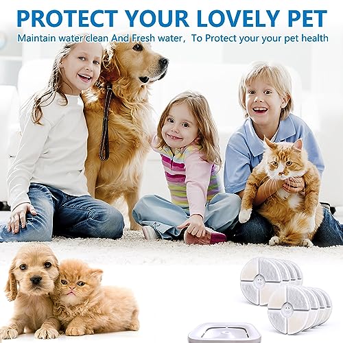 8 Pack Cat Water Fountain Filter Unit3.0 Filters Replacement Compatible with E VERSweet 2s