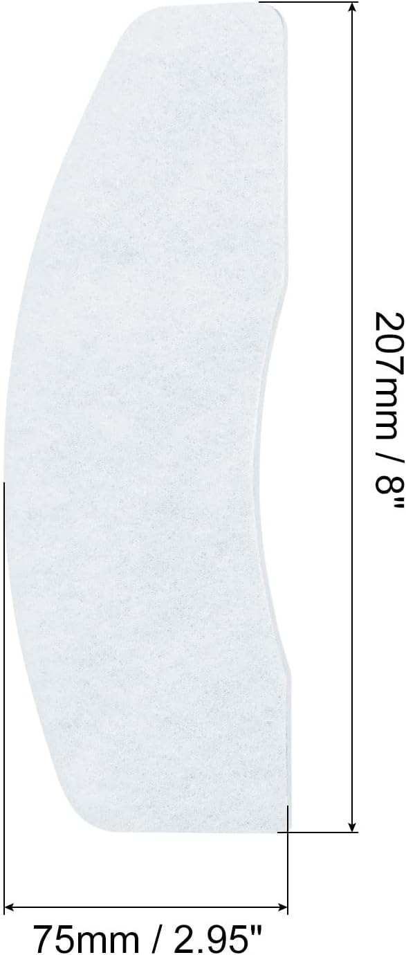 MECCANIXITY Universal Cloth Dryer Air Intake Filter, Cotton 207x75mm White for Clothes Dryer Filter Replacement Pack of 10