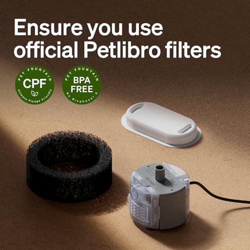 8 Packs Replacement Filters for Stainless Steel Cat Water Fountain PLWF003 & PLWF006 (8 Count)