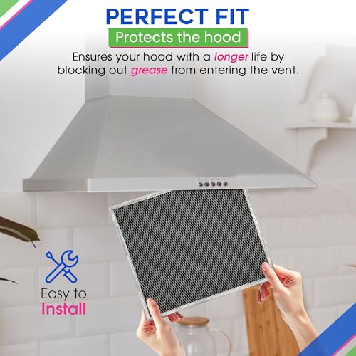 Charcoal Filter Replacement Fits 12.90" x 14.65" HPF30 97020466 Broan range hood filter (2 Count)
