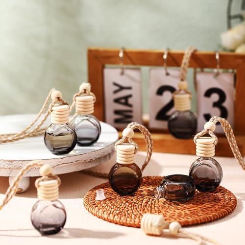 100 Pcs Car Diffuser Bottles Empty Bulk with Wood Cap (100 Count)