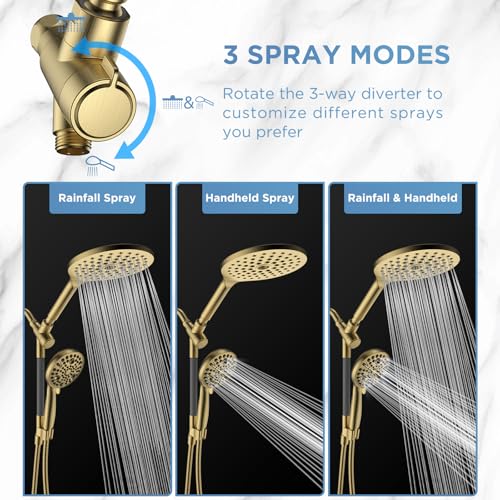 Dual Handheld Shower Head Combo