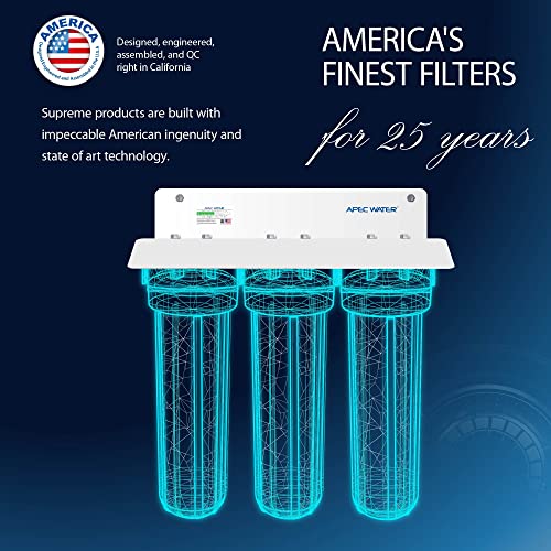 APEC 3 Stage Whole House Water Filter System with Iron