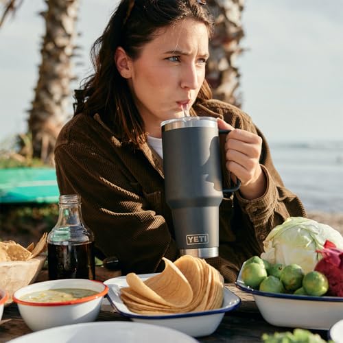 Rambler 42 oz Tumbler with Handle and Straw Lid