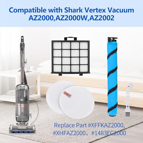 Soft Brushroll Filters Replacement Parts Acessories for Shark Vertex DuoClean PowerFin Upright Vacuum AZ2002 AZ2000 AZ2000W Accessories
