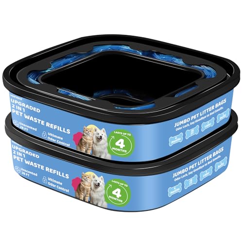 Genie Refill Bags for Cat Dog 2 Pack (2 Count)