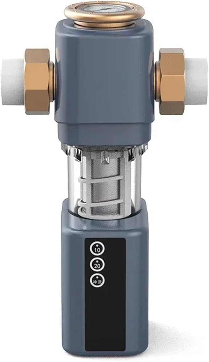 Automatic Flushing Backwash Prefilter Spin Down Sediment Water Filter Central Whole House Purifier System(Small pre-filter)