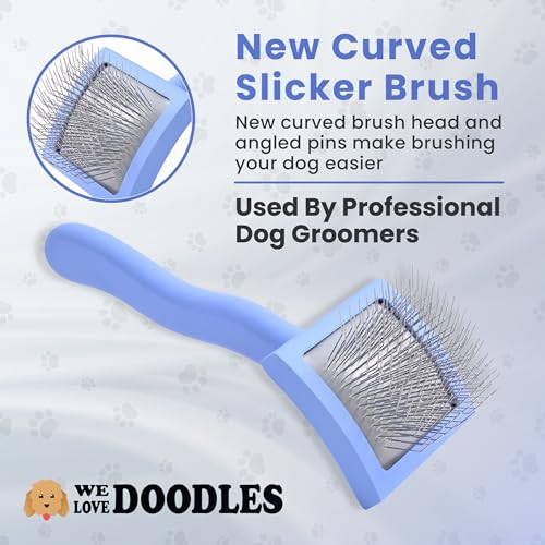 Small Curved Slicker Brush For Dogs
