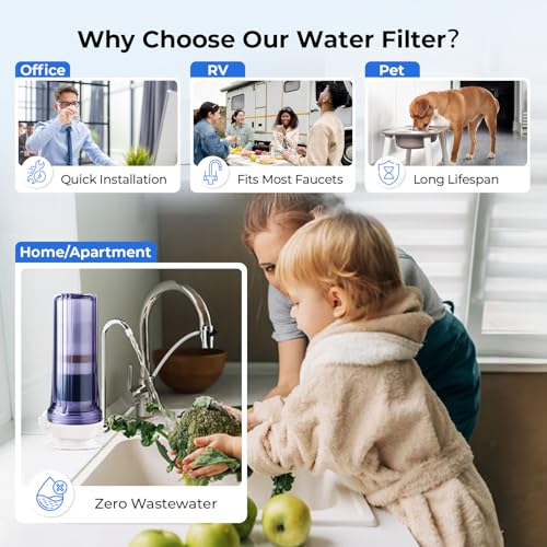 CT10-CL 7-Stage Countertop Drinking Water Filter System,pH-Balanced
