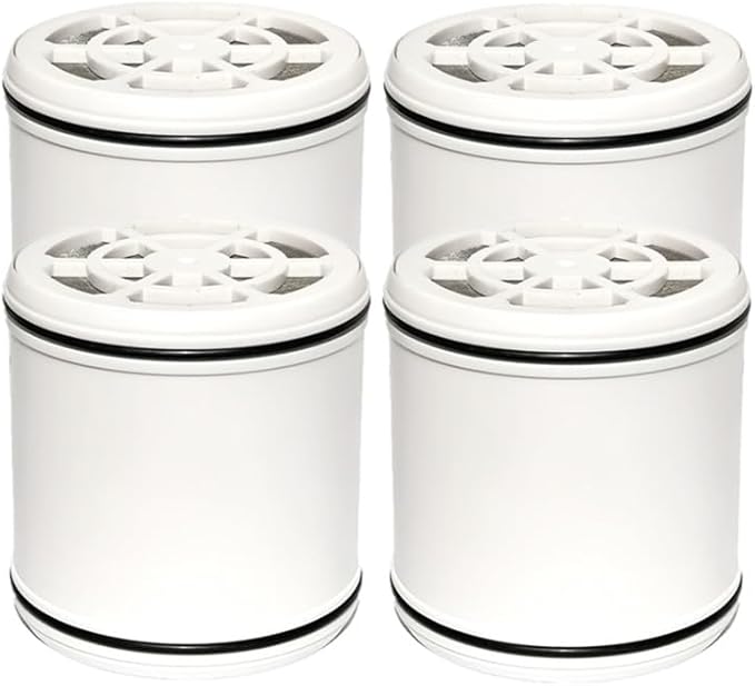 4-Pack Replacement Shower Filter Cartridge Compatible with Lucinn Pro Filtered Shower Head,Water Softener Filter for Hard Water Reduce Chlorine and Harmful Substances