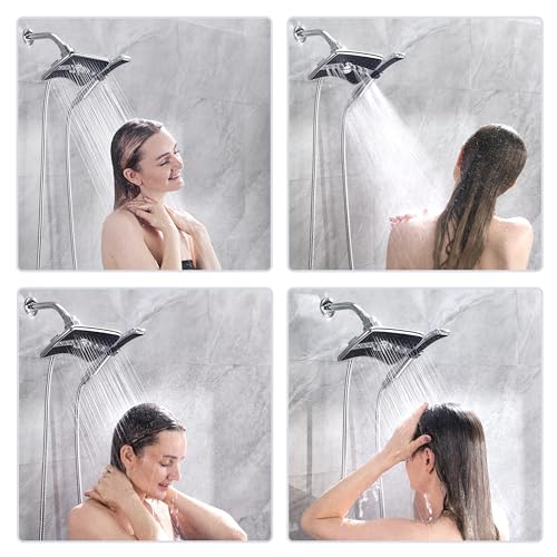 High Pressure Dual Shower Head Combo