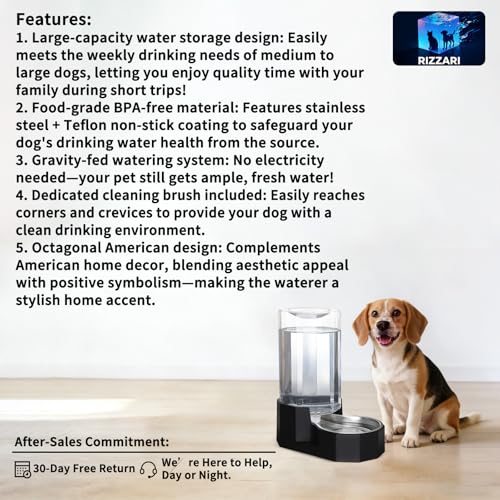 8L Large Dog Water Dispenser