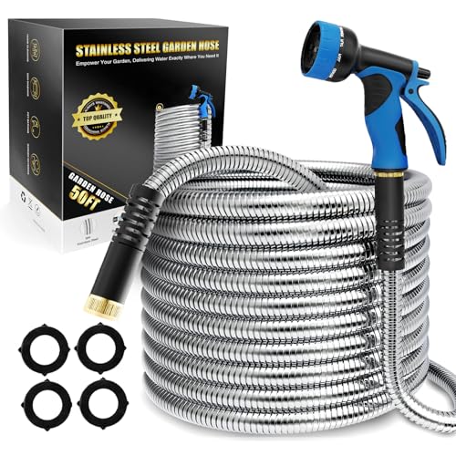 50ft Metal Garden Hose