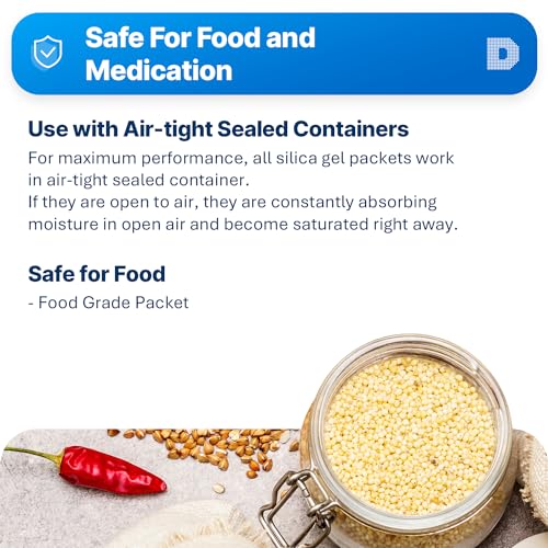 500 Gram [120 Packs] Orange Indicating Mixed Silica Gel Packets Siilca Gel Desiccant