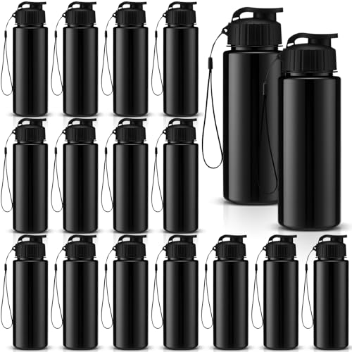 20 Pcs 17 Oz Plastic Water Bottles Bulk Sports (20 Count)