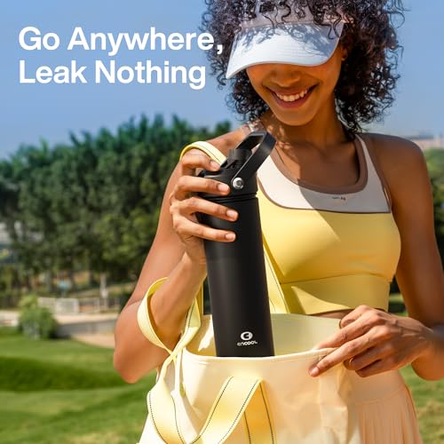 Insulated Water Bottle with Straw Stainless Steel Water Bottle
