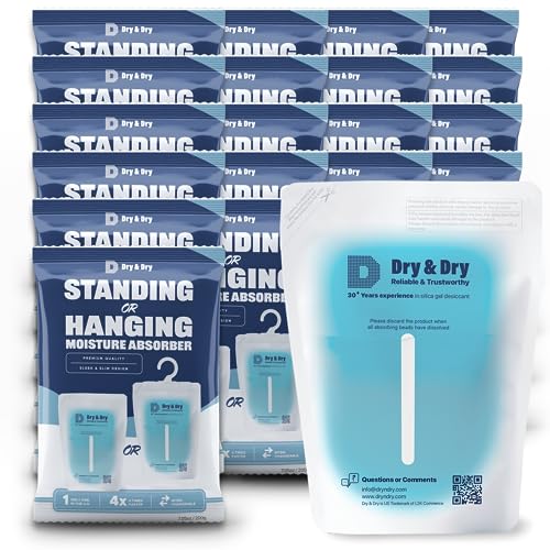 24 Packs Standing Moisture Absorbers to Control Excess Moisture for Basements