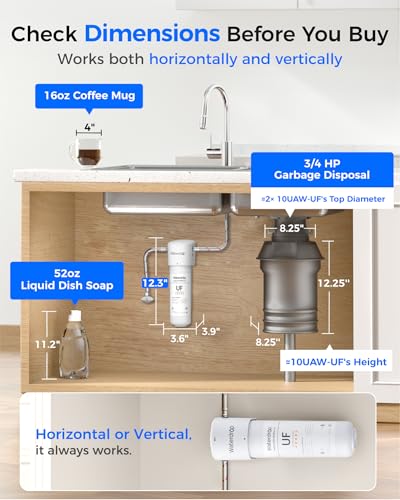 10UAW UF 0.01 μm Ultra Filtration Under Sink Water Filter System