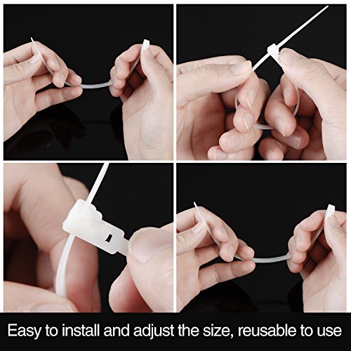 15 Pieces Lint Traps Lint Snare Washing Machine Mesh Washer Laundry Hose Filter with 15 Pieces Cable Ties