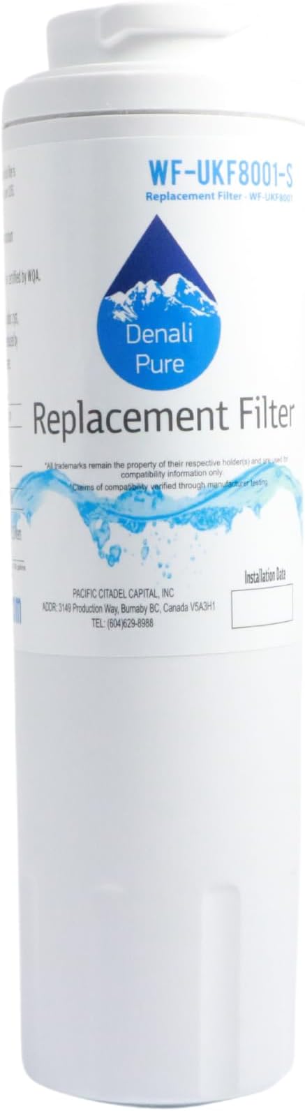 Replacement for for Whirlpool GI5FSAXVY02 Refrigerator Water Filter - Compatible with Whirlpool 4396395 Fridge Water Filter Cartridge