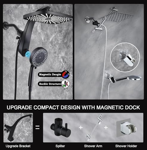 12" High Pressue Rain Shower Head with Handheld