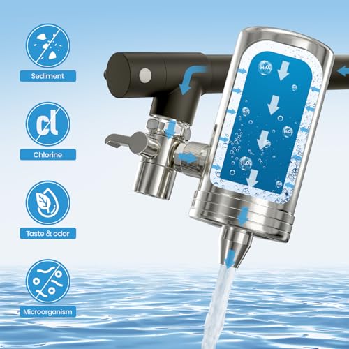 Black Kitchen Faucet with Water Filter