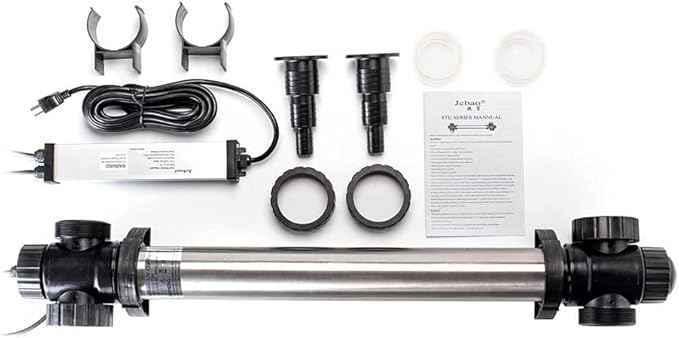 Jecod Jebao STU-75 Stainless Steel UVC Clarifier 75-watt for Fish Pond Water Fountain