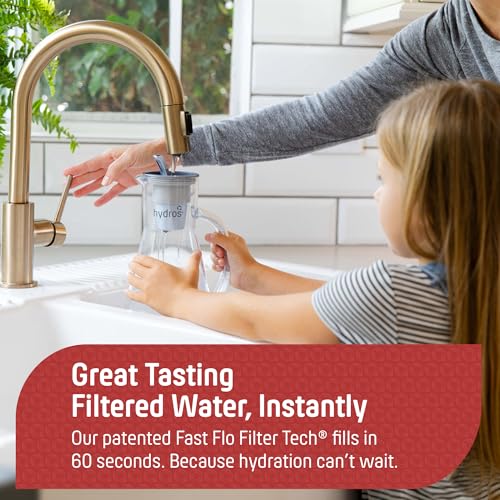 64 Ounce Water Filter Pitcher with Patented Fast Flo Tech