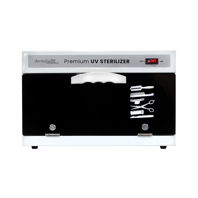 DERMALOGIC Sanitizer Instrument & Towel Sterilizer Cabinet (13L Capacity) for Massage Facial Spa Beauty Salon Nails Shop Tattoo Studio Home and Commercial Use