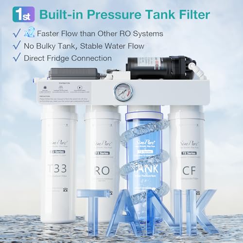 T2 600T UV Reverse Osmosis Water Filter 600 GPD Built